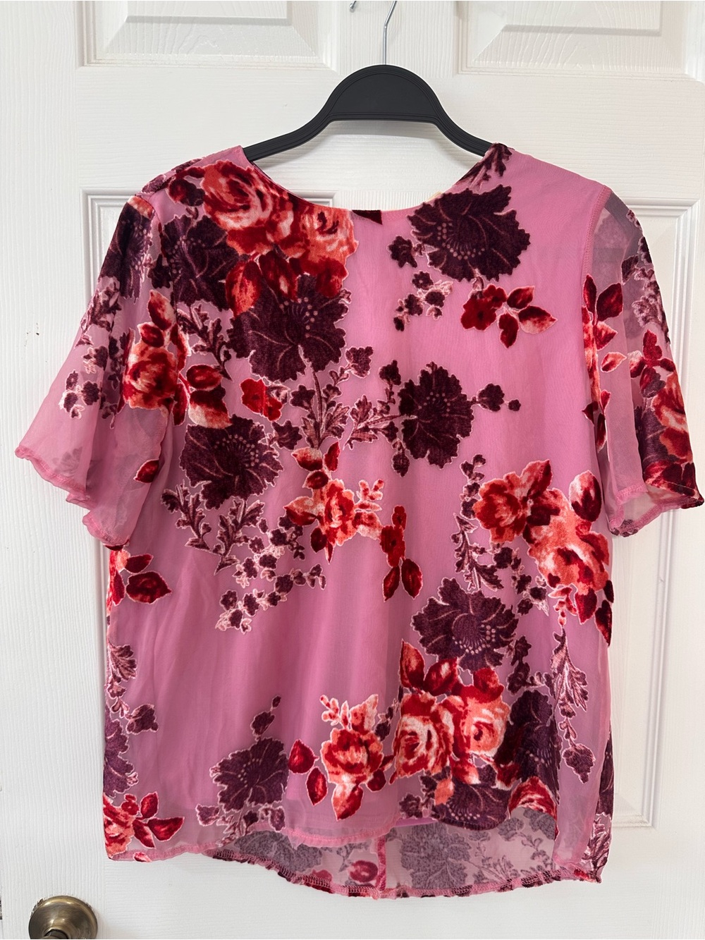 Vici Collection Kiara Floral Velvet Top